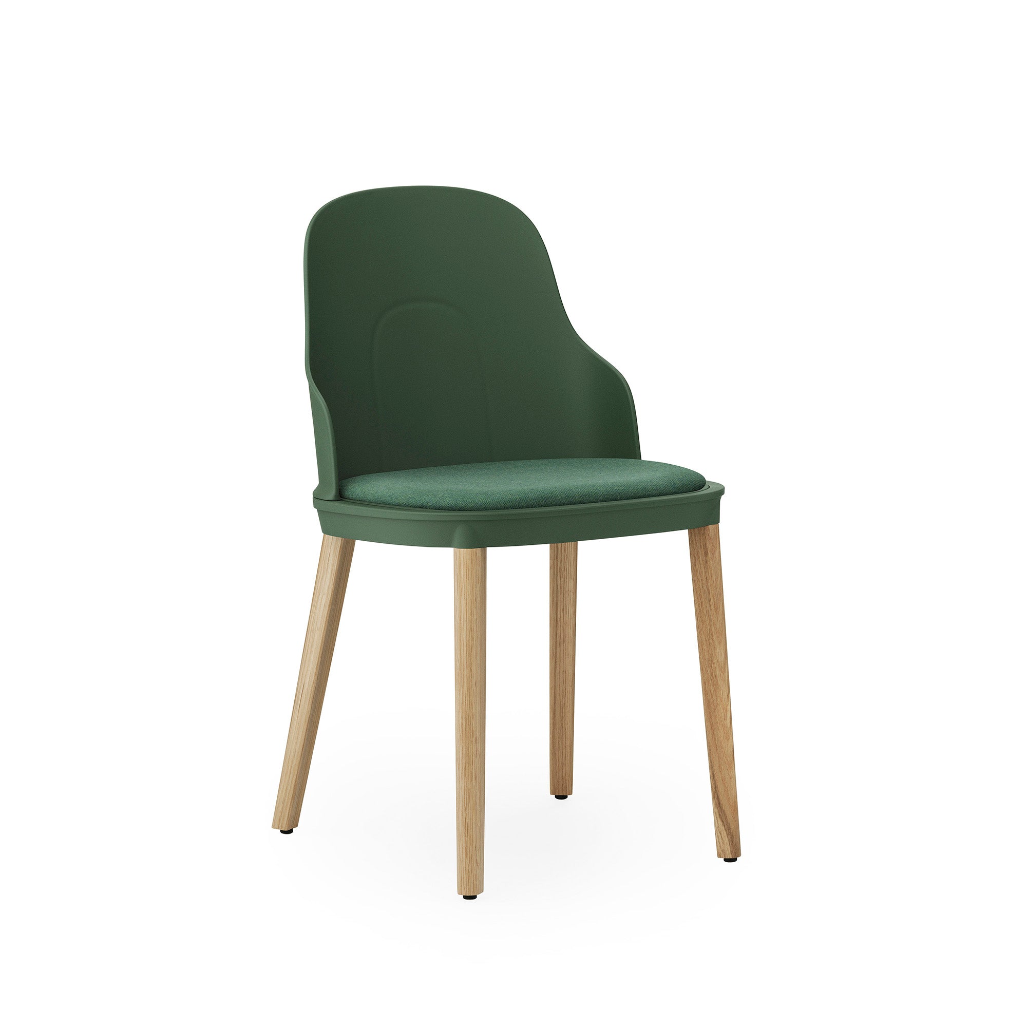 Allez Chair, scaun cu picioare din lemn și șezutul tapițat