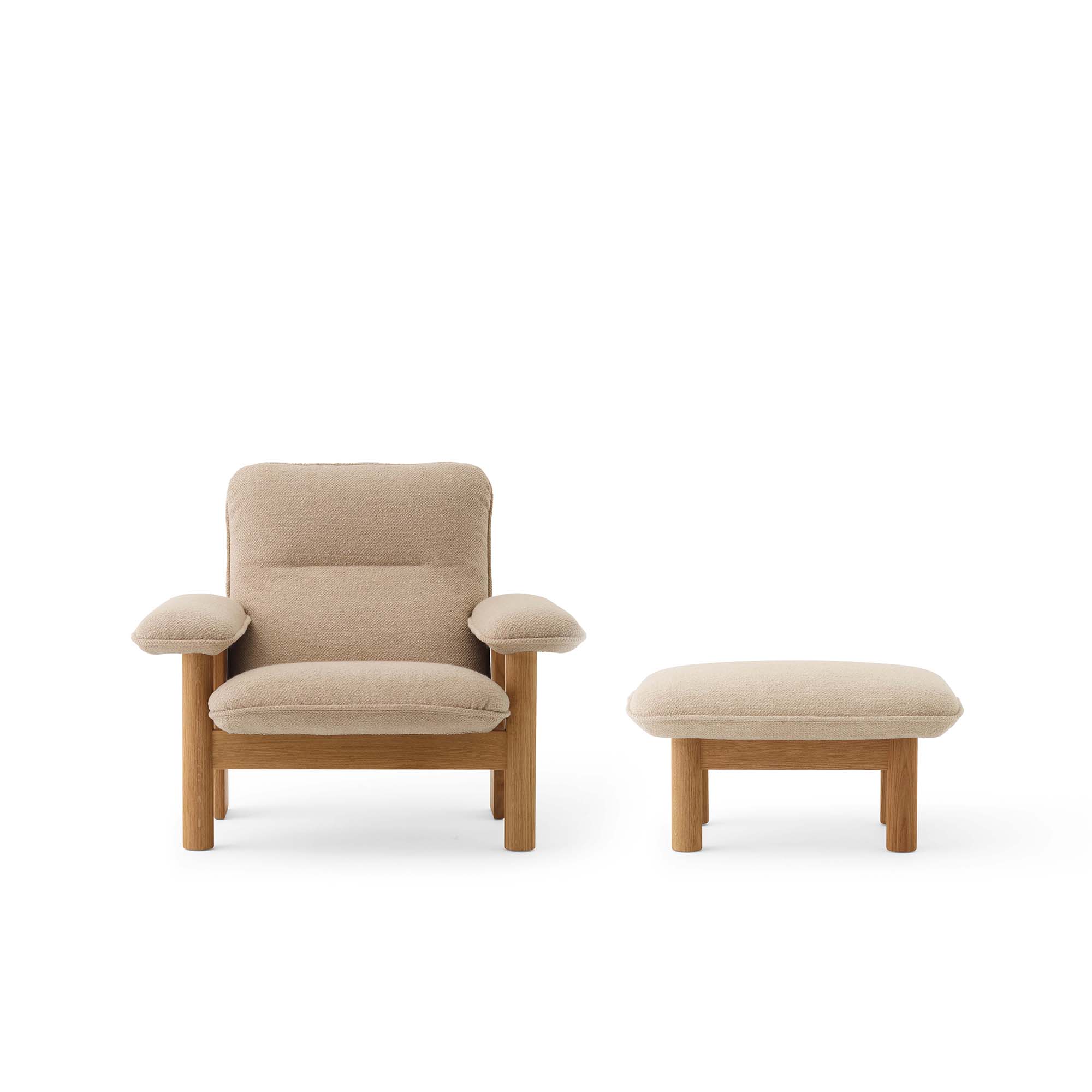 Brasilia Lounge Chair, fotoliu cu ottoman