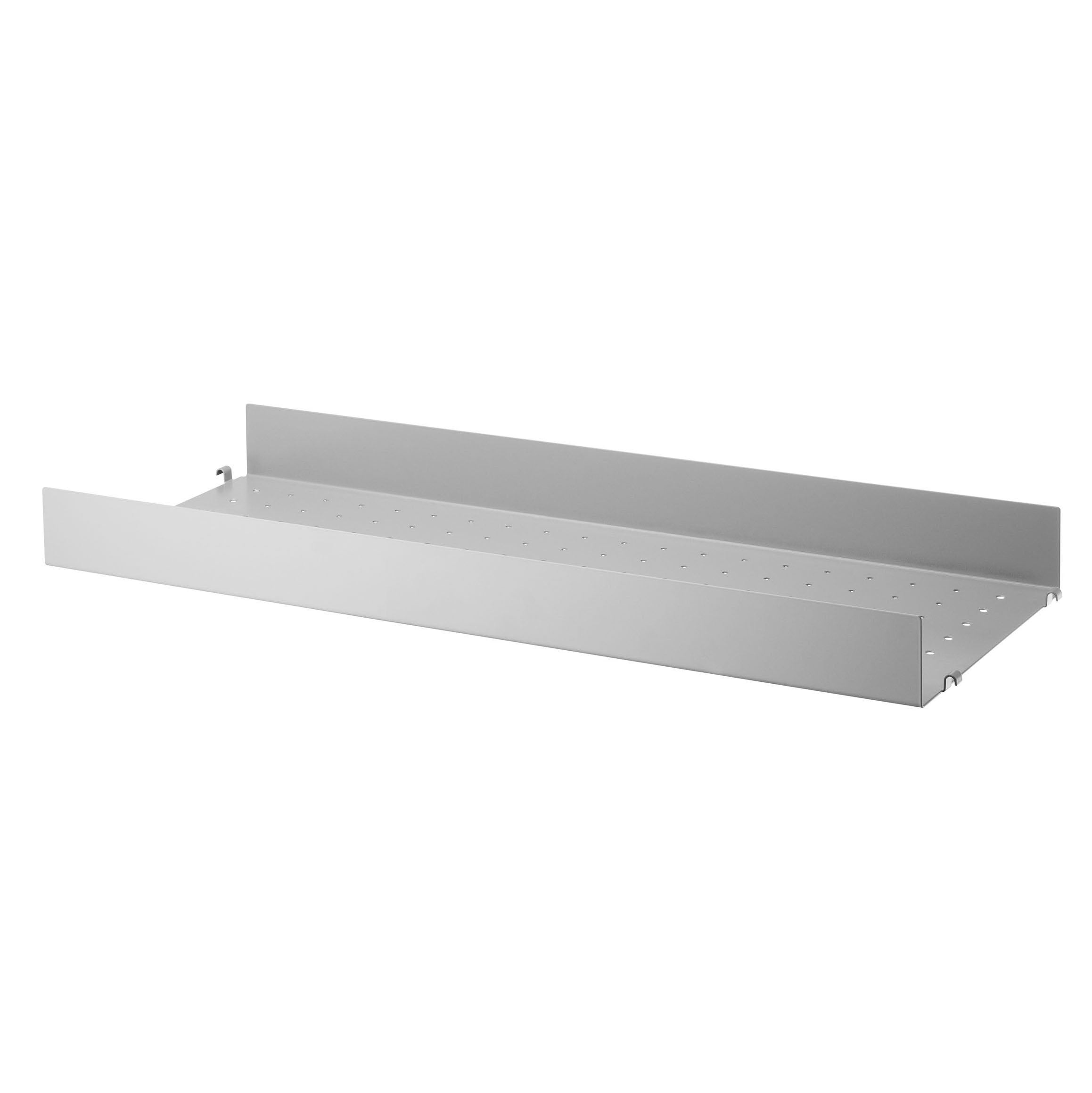 Metal shelf high edge raft metalic 78/30cm
