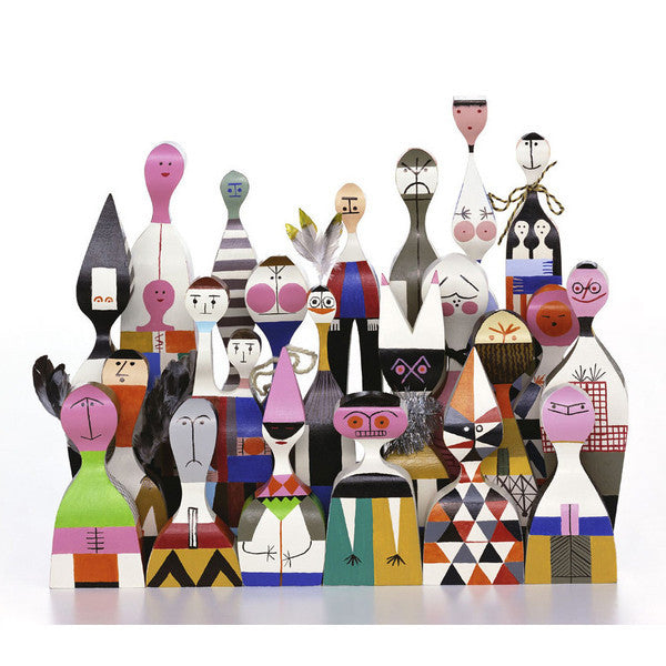 Wooden Dolls de la Vitra, design Alexander Girard